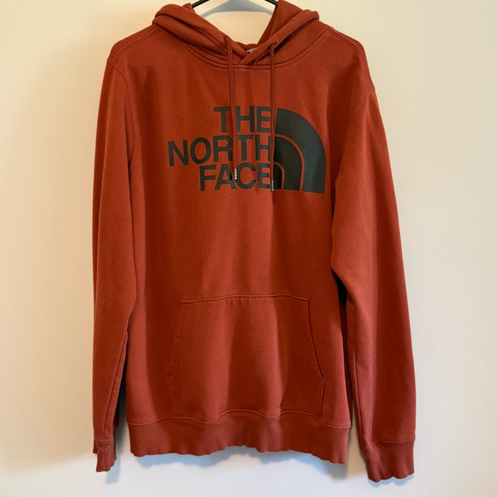 North Face Men's Burnt Orange Hoodie